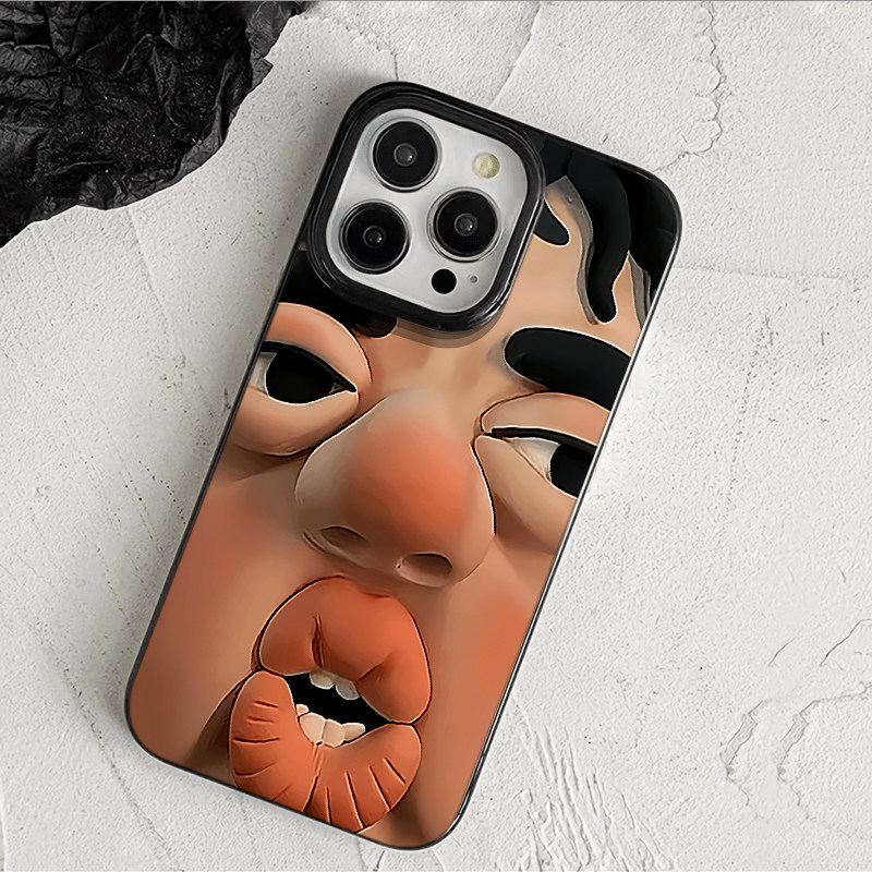 搞怪沙雕手机壳适用苹果16promax丑男iPhone15pro小丑14plus恶搞13mini搞笑12趣味11个性8p稀奇古怪7套xs女xr