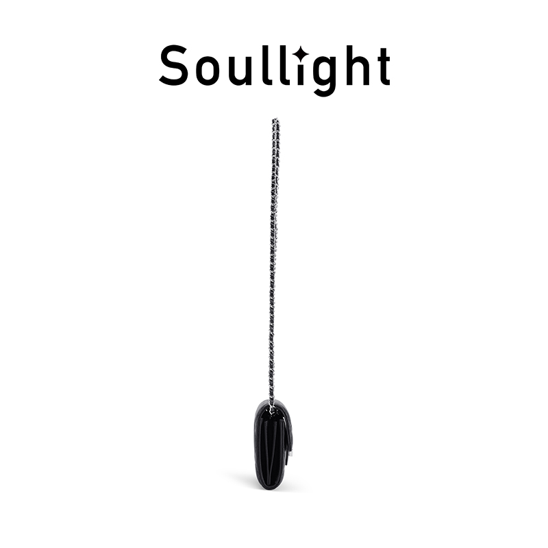 Soullight斜挎包女新款轻便黑色菱格链条单肩手机包小型通勤包包