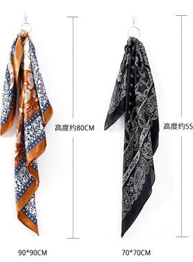 Retro cashew flower formal scarf 复古腰果花大方巾丝巾