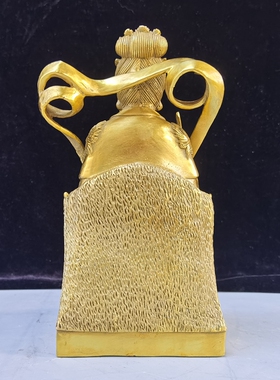 纯铜九天玄女佛像摆件圣母站孔雀台执剑女神镇宅招财家居供奉装饰