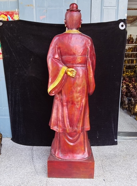 张仲景纯铜药王爷铜像中医拜师礼品精工铜器养生馆开业工艺品摆件