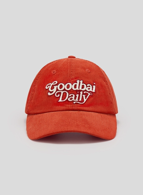 GOODBAI Goodbai Daily 灯芯绒休闲弯檐棒球帽
