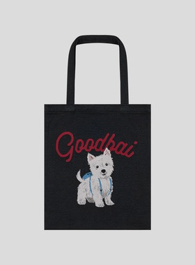 GOODBAI logo 西高地 腊肠狗狗休闲通勤帆布袋
