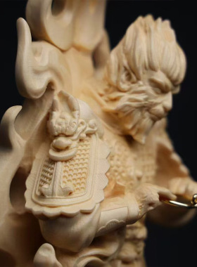 木质工艺品黑神话悟空木雕雕刻斗战胜佛齐天大圣神像人物摆件