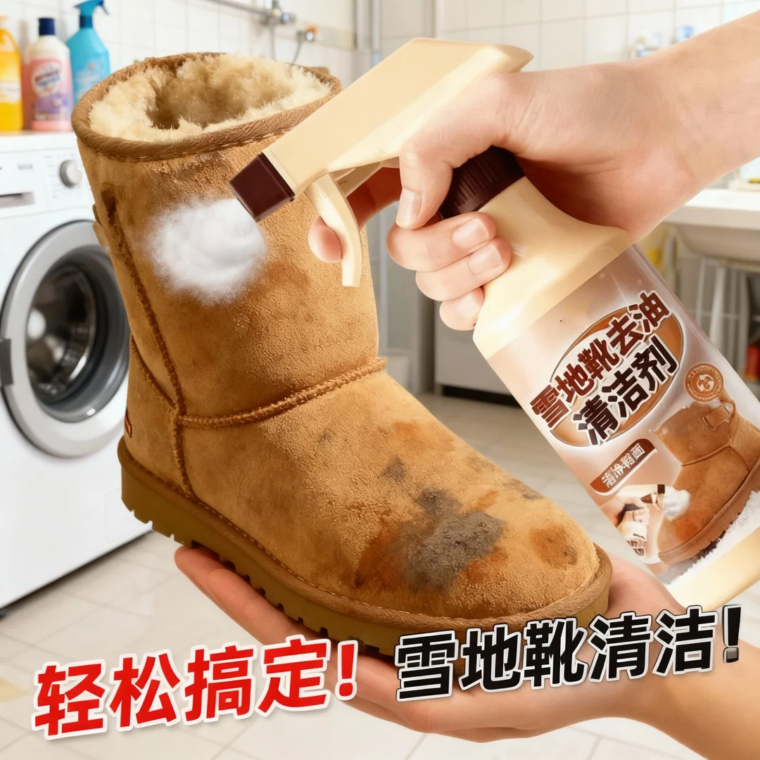 雪地靴专用清洗剂ugg翻毛皮鞋去污喷雾清洁去油渍免洗护理干洗剂%,淘宝优惠券,粉丝福利购,淘宝优惠卷