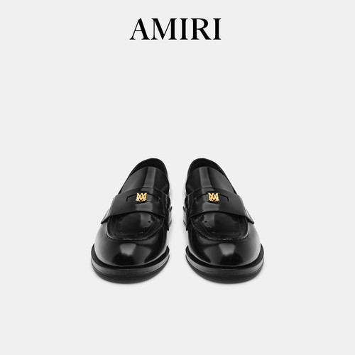 AMIRI 早秋男鞋 皮质简约低跟乐福鞋 - 图1