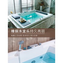 New Products Factory Pro-Embedded Double Bathtub Surf Massage Home Intelligent Heating Daily Constant Spa Acrylic Household