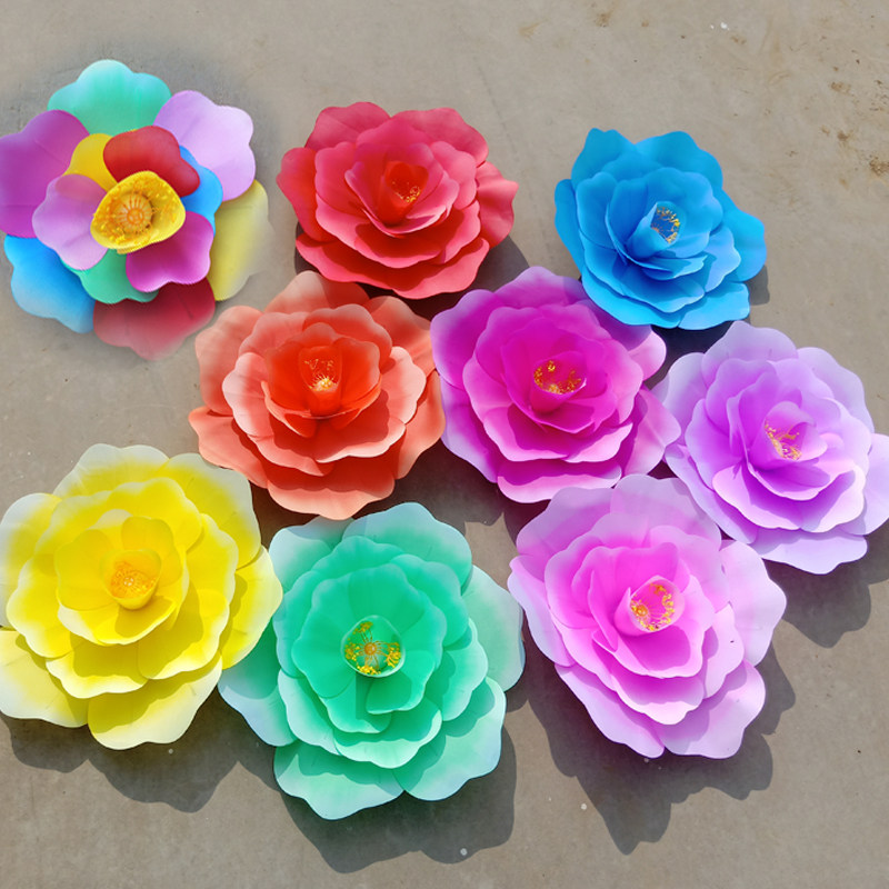 运动会入场道具牡丹花伞道具舞蹈道具手拿花牡丹花广场舞花跳舞花