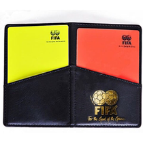 Football Red Yellow Card Delivery Leather Set Pencil Record Paper Night Visible Referee Red Card Yellow Card Edge Instrumental Whistleblowing
