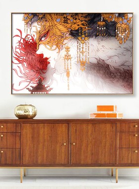 填充画diy数字画丙烯油彩画古风