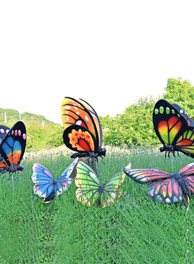 户外蝴蝶玻璃钢雕塑仿真动物雕塑