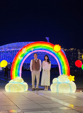 玻璃钢户外网红爱心打卡拍照摆件