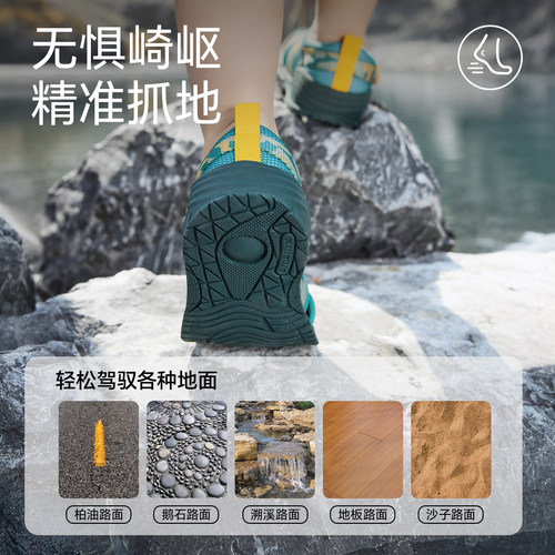 雪娃娃户外溯溪鞋男女婴幼童鞋夏季软底防滑机能鞋宝宝学步凉鞋 - 图1