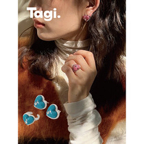 Tagi < i> Imagine the drum-drum loving acrylic resin opening ring ear-ear clip