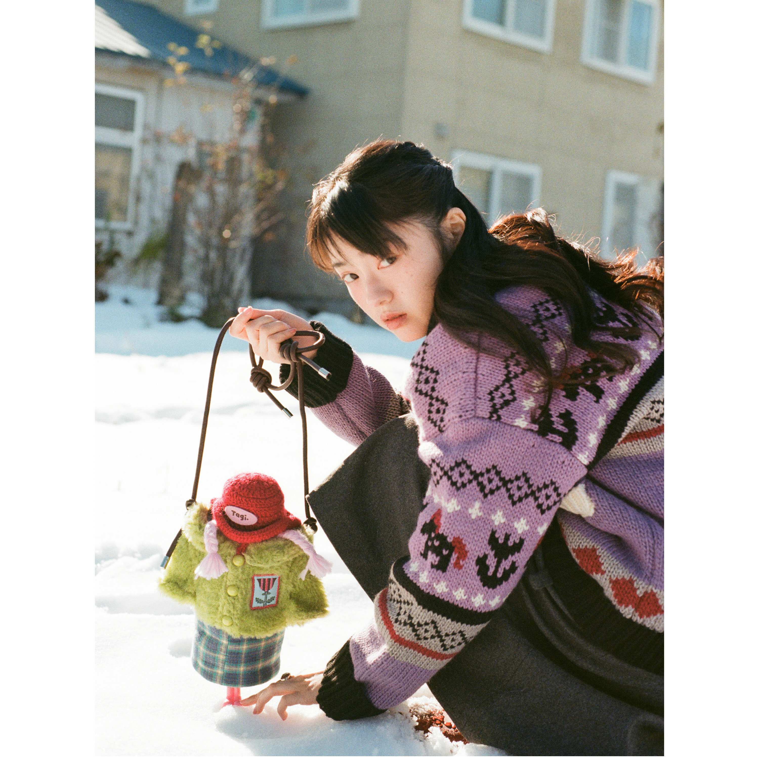 1/22Tagi.《换装游戏》斜挎包撞色可爱豹纹单肩包休闲潮流设计,淘宝优惠券,粉丝福利购,淘宝优惠卷