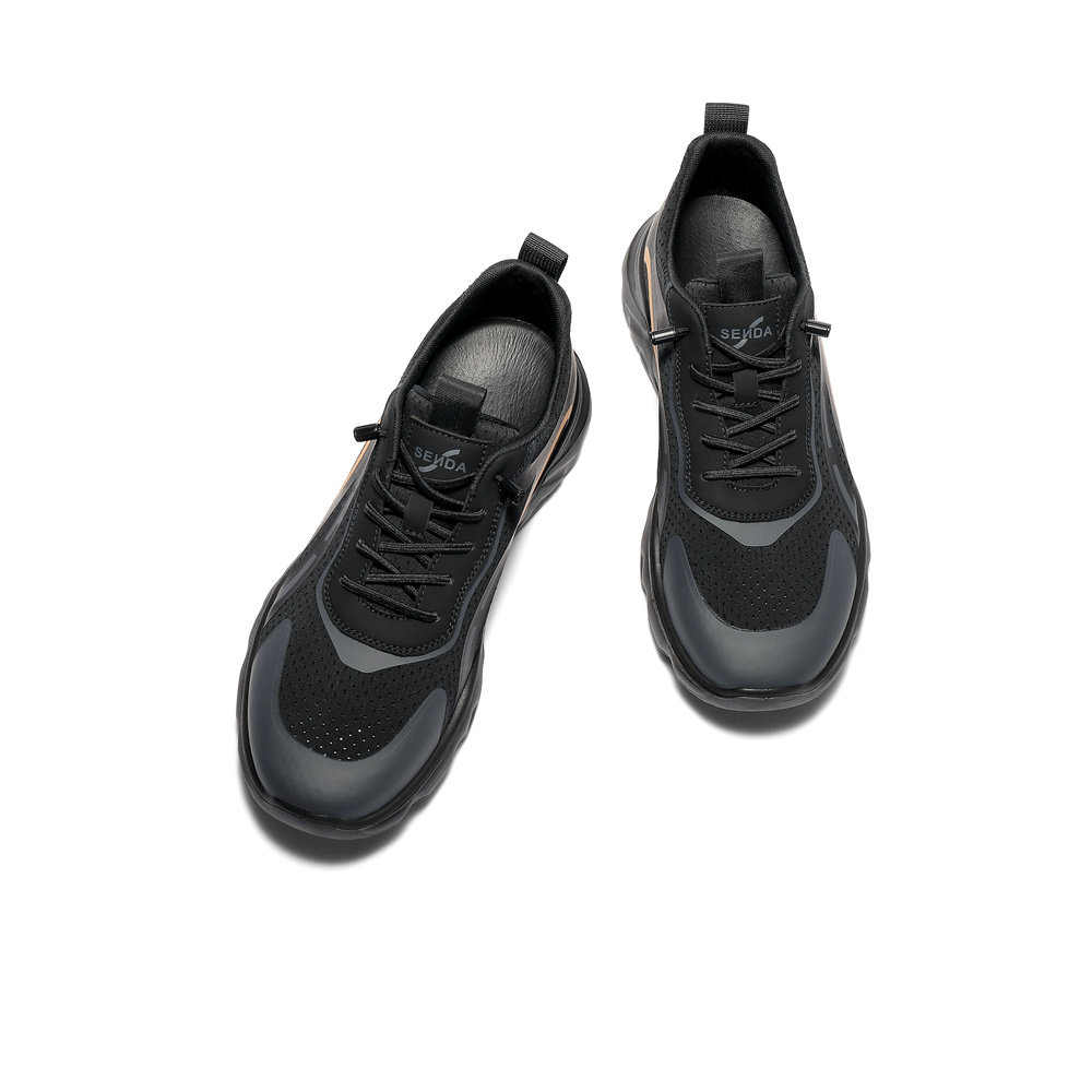 森达休闲运动鞋男2025秋新款网面透气鞋厚底轻便健步鞋QJ026CM5,淘宝优惠券,粉丝福利购,淘宝优惠卷