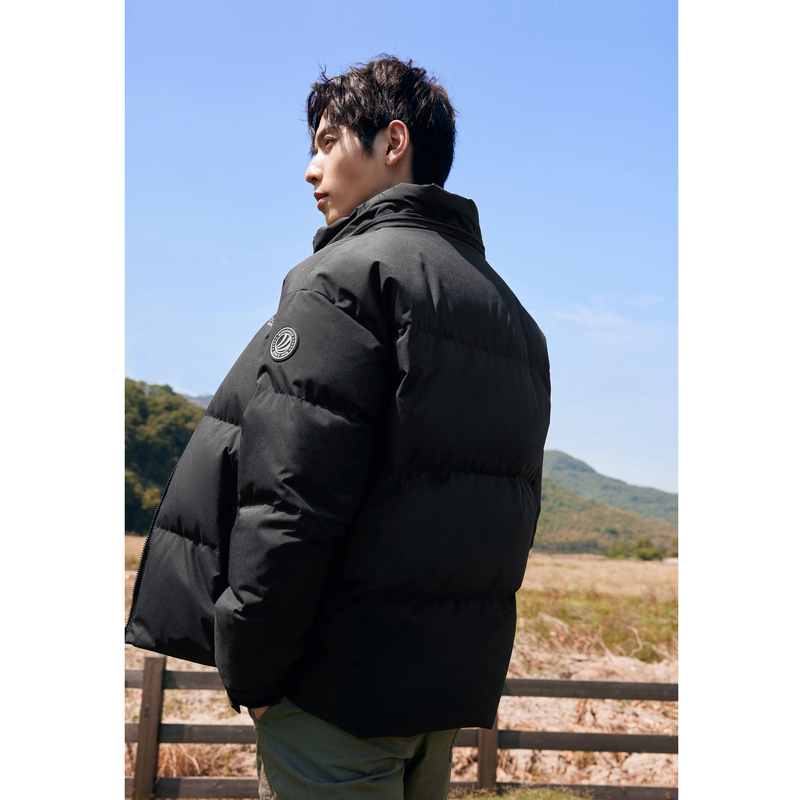 【男女同款】波司登户外羽绒服短款冬季保暖连帽情侣外套