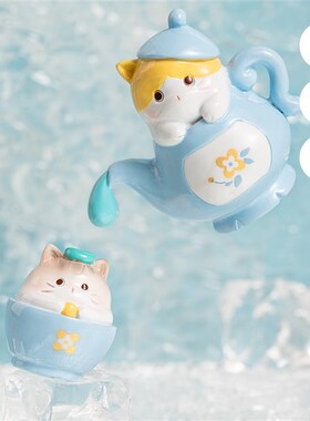 速发淘礼文创宫猫消夏办公室面桌装饰品汽车猫咪摆件生日宝物