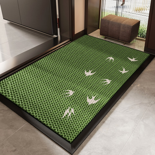 2025新款入户门地垫弹力丝玄关大门口进门脚垫子加厚防滑除尘地毯 - 图2