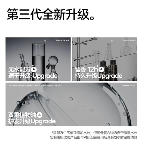 即山川香水级发胶 海洋香灵感之水定型喷雾蓬松男士头发持久自然 - 图0
