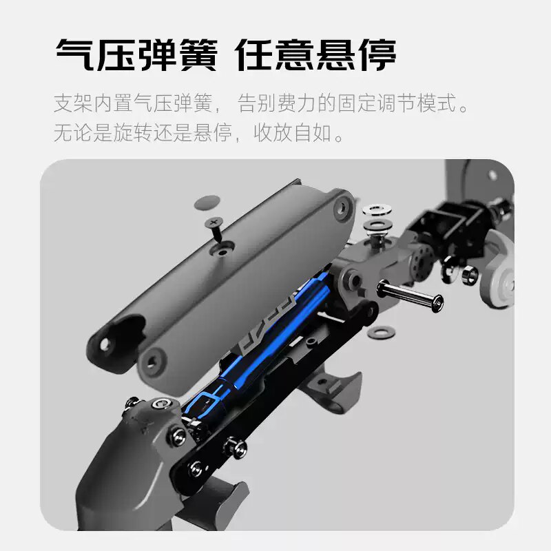 F120/150-D35工业显示器监控台支架臂上墙壁挂电脑屏升降旋转拉伸