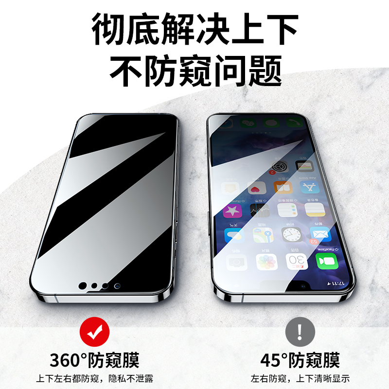 适用苹果13防窥钢化膜iPhone11防窥膜14pro手机13ProMax新款ip15全屏360度防窥12贴膜x/xs防偷窥max窥屏15p挡