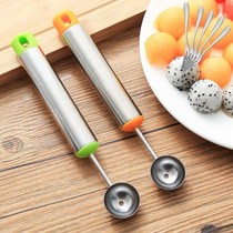 Delivery of fruit fork Stainless Steel Watermelon Digger with fruit and ice cream Ice Cream Scoop with Multi-functional Fruit Dig Spoon Sculptures