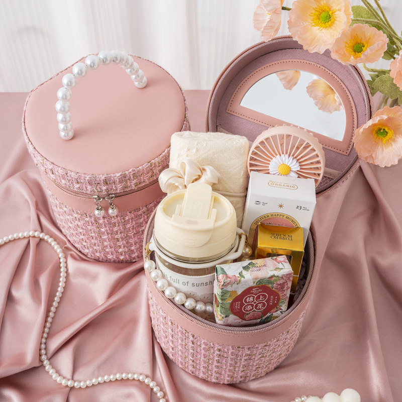 小香风伴手礼女伴娘礼盒高档实用化妆箱子手提礼盒送女生小礼品,淘宝优惠券,粉丝福利购,淘宝优惠卷