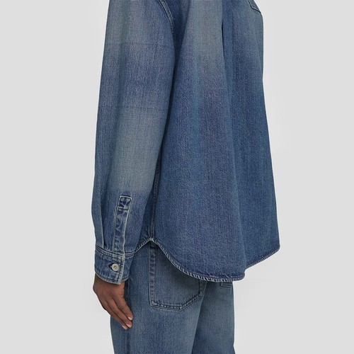 【甄选折扣】JIL SANDER+ 秋冬男士 棉质长袖牛仔衬衫 - 图3