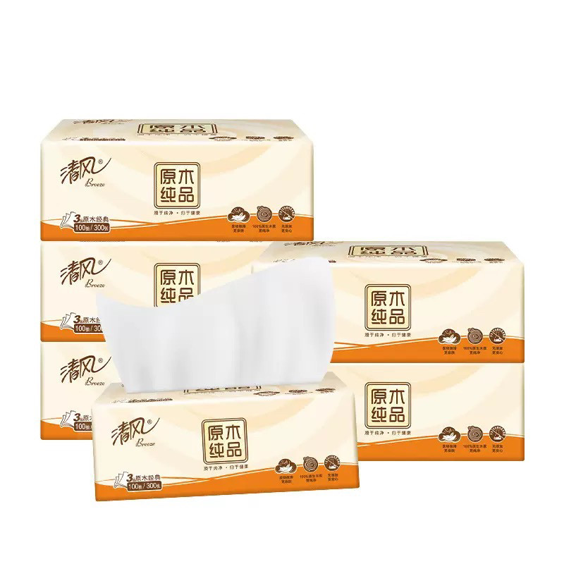 清风系列抽纸3层100抽大包纸巾家用实惠装餐巾纸卫生纸客厅擦手纸,淘宝优惠券,粉丝福利购,淘宝优惠卷