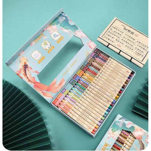 点石新国色柔绘笔限定礼盒套装Brush四季手账秀丽笔软头毛刷美术专用笔小楷书法笔动漫绘画勾线笔水彩笔310E - 图2