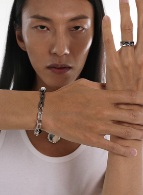 太极叠戴双层戒指男生国风女士套装指环组合叠戴情侣礼物潮