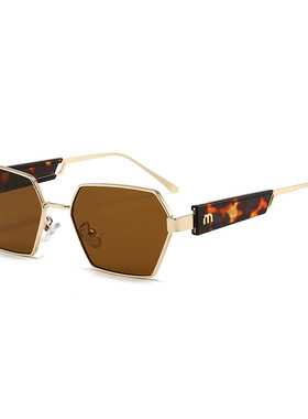 2024新款miu高档金属墨镜韩版潮ins网红欧美太阳镜女高级感显脸小