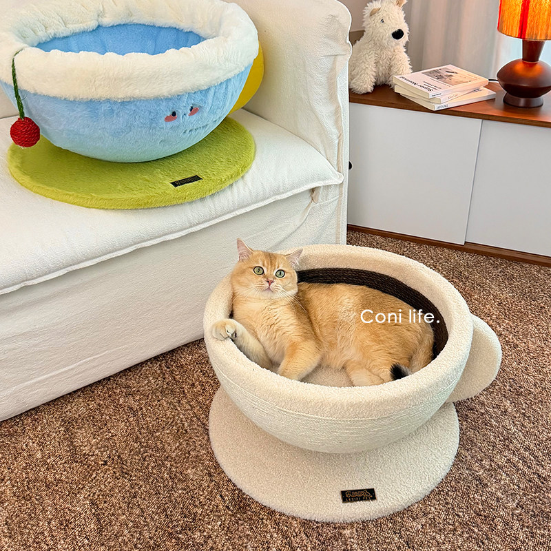 Coni life茶杯猫窝猫抓板剑麻耐磨不掉屑猫爪盆猫咪玩具四季通用,淘宝优惠券,粉丝福利购,淘宝优惠卷