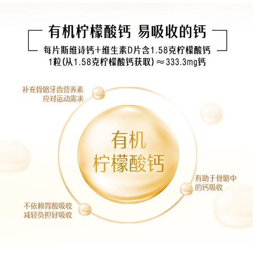 Swisse/斯维诗维生素D钙片150粒/瓶 新包装 - 图3