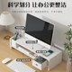 Wooden computer elevated stand monitor desk storage rack work home storage and organization artifact base