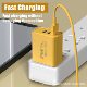 Cross-border PD65W gallium nitride charging head dual Type-C + single USB multi-port adapter mobile phone fast charging charger