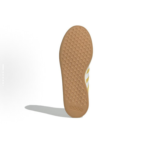 adidas Grand Court Base 00s 舒适薄底 低帮 板鞋 男女同款 黄白 - 图3