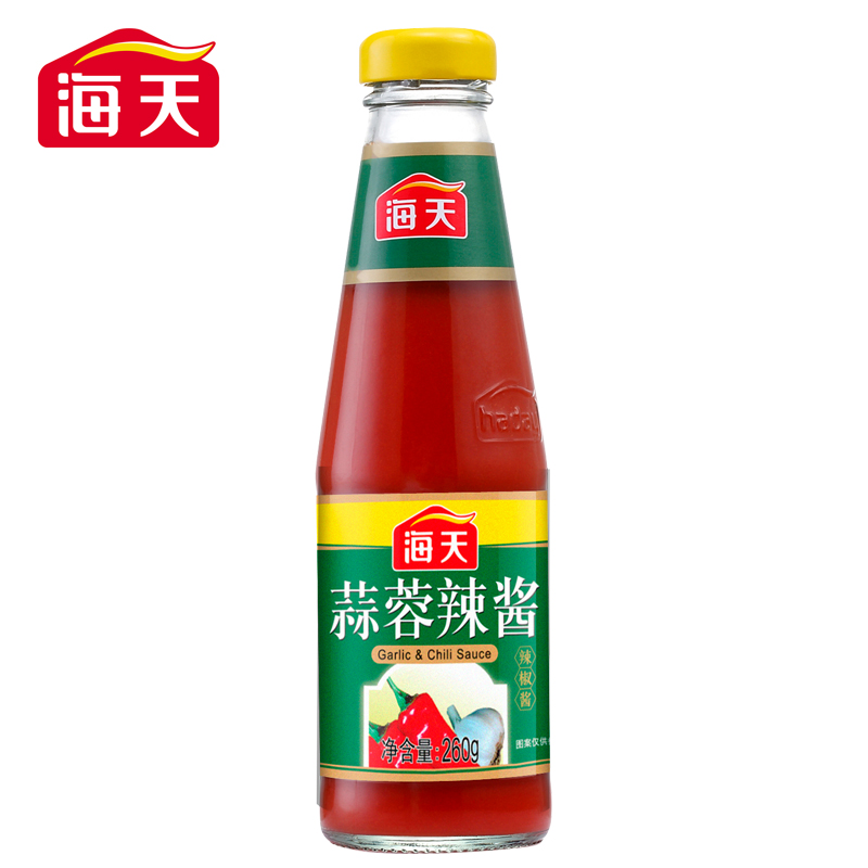 海天蒜蓉辣酱260g 下饭辣椒酱炒菜调料拌面拌饭厨房家用商用露营 - 图0