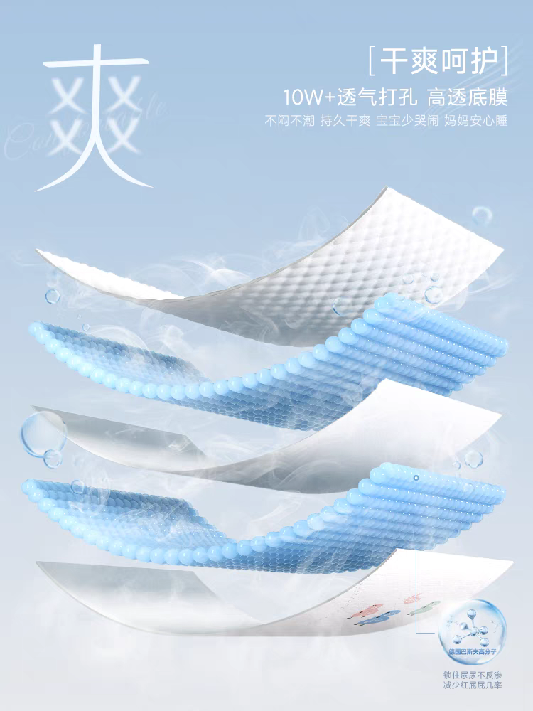 官方授权】BBG变频蓝芯羽柔奢护纸尿裤拉拉裤夏季超薄婴儿尿不湿,淘宝优惠券,粉丝福利购,淘宝优惠卷