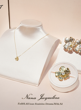 NJJewelry金色花朵戒指