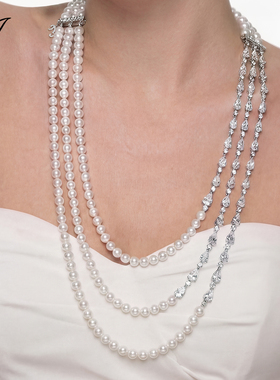 NJJewelry三层项链女