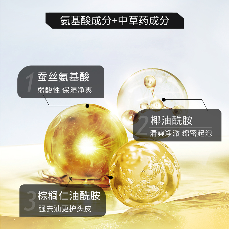 LK氨基酸洗发水控油去屑止痒蓬松洗头膏露套装正品官方品牌旗舰店_美发护发_假发 第2张