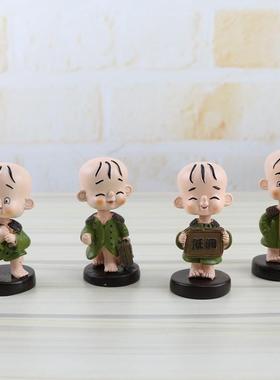 0510摇头三毛汽车树脂摆件人物车载装饰用品卡通小三毛车饰摆设