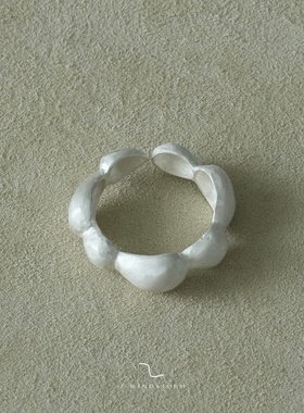 有序排列纯银戒指原创小众