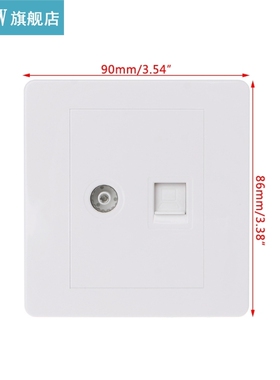 Network Adapter+TV Antenna Coaxial Wall Mount Output Facepla