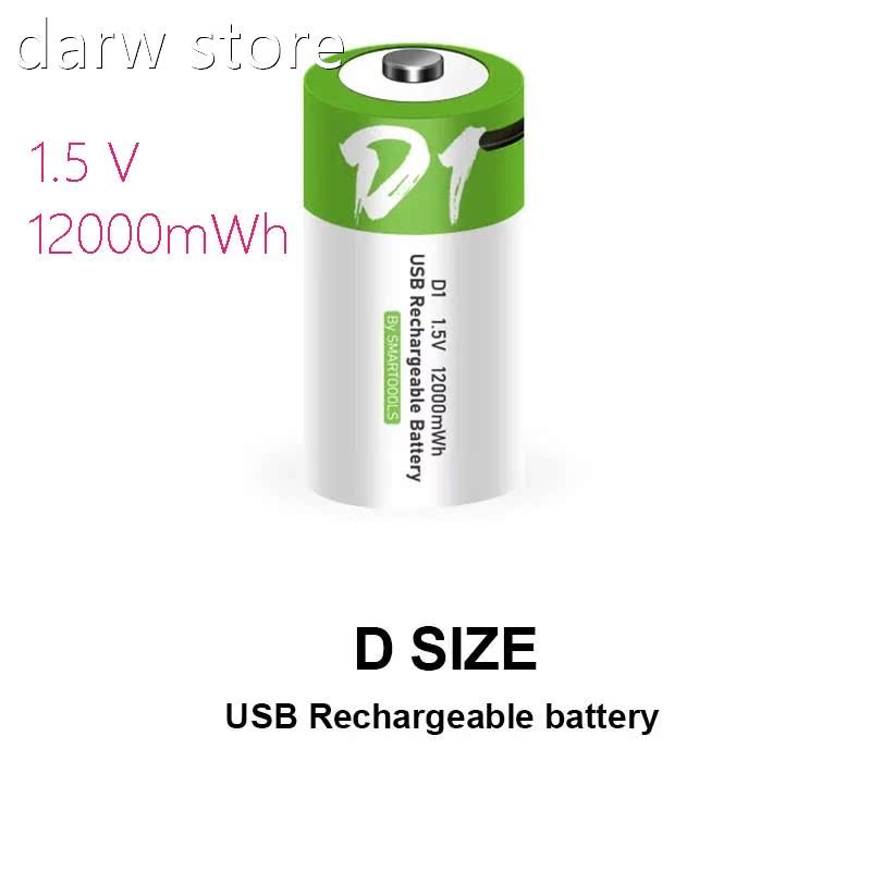 1EW D size 12000mWh lihium NRetchargeablee battry USB chargi - 图2