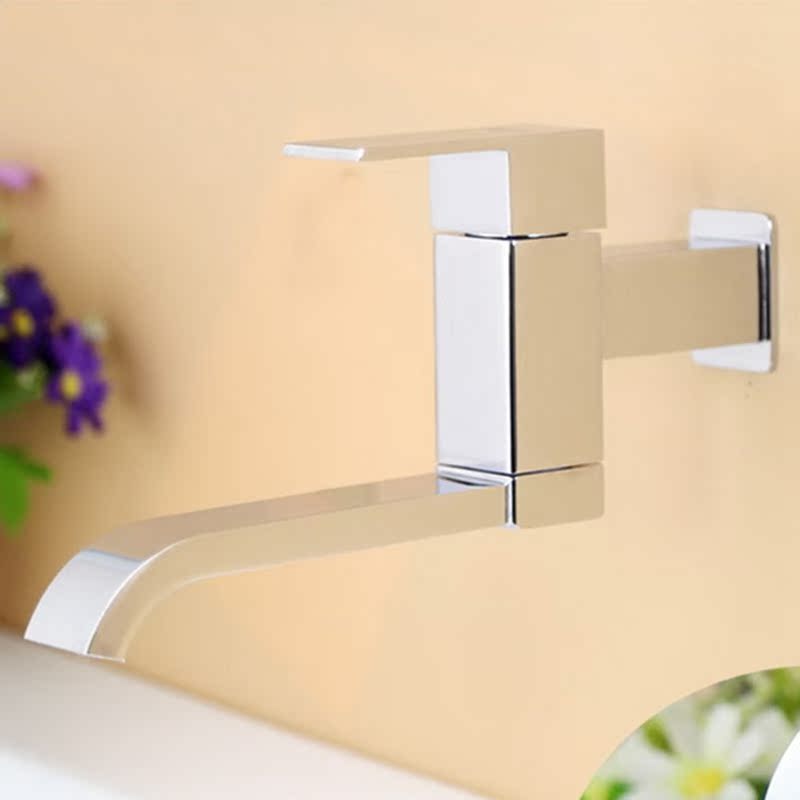 G1/2Inch Bathroom Basin Faucet Wall Mounted Cold Water Fauce-图2