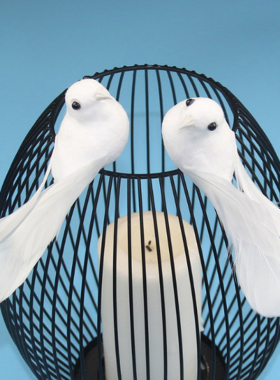 2pcs/set Artificial Foam Feather Lifelike Beads Simulation B