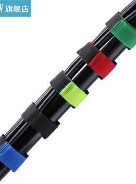 10Pcs Reusable Fishing Rod Tie Nylon Non-slip Holder Strap S